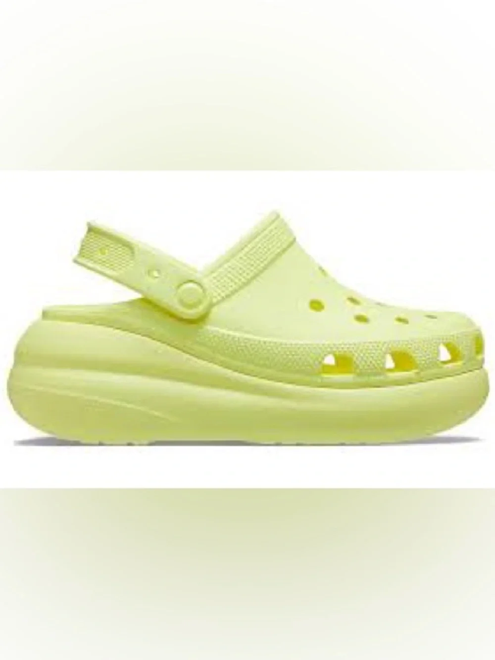 CROCS Platform Classic Clog in Pale Yellow